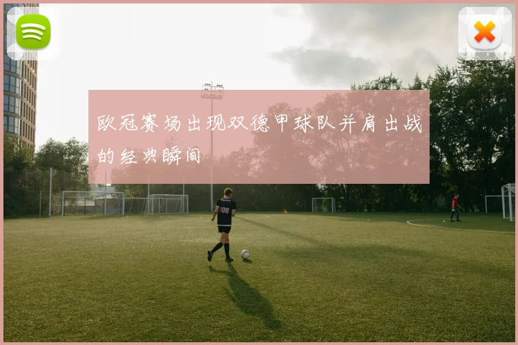 欧冠赛场出现双德甲球队并肩出战的经典瞬间